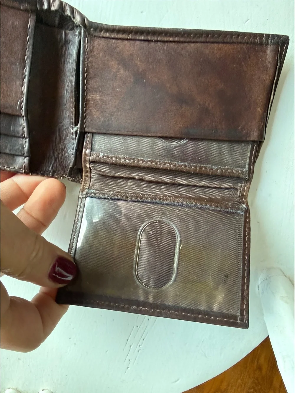 Buxton Genuine Leather Brown Bifold Wallet
